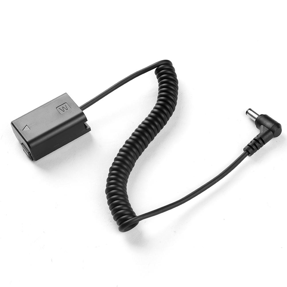 NP-FW50 Dummy Battery Pack Coupler Adapter with   Male Connector for      II  R  S  RII  SII  000  000 IL  Camera