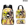3d Game Sprunki Backpack With Waterproof Lunch Bag And Pencil Case School For