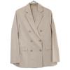 theory luxe 03-1204101 Linen double tailored jacket Jacket 38 beigeUsed