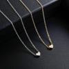 European & American Style Heart Pendant Necklace - Elegant Alloy Clavicle Chain for Women