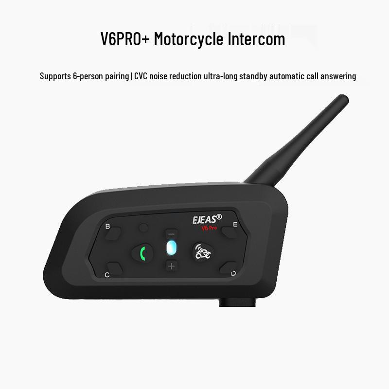

EJEAS V6Pro+ Bluetooth Helmet Intercom - Connects up to 6 Riders