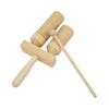 Chinese Bangzi Treble Bass Wooden Cylinder Clapper with Knocking Stick Children Percussion Set
