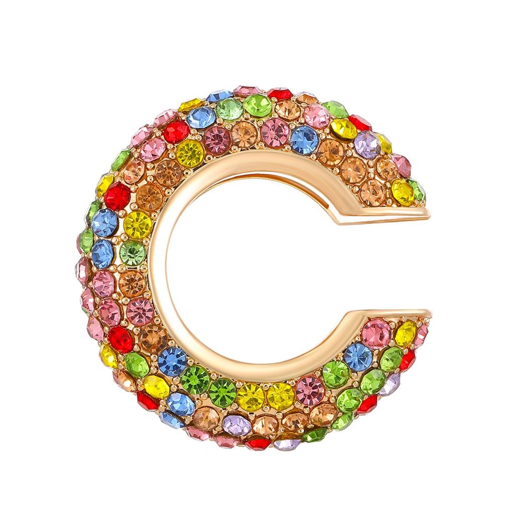 European & American Popular C-shaped Rhinestone Ear Cuff Earrings, No Piercing Needed for Women