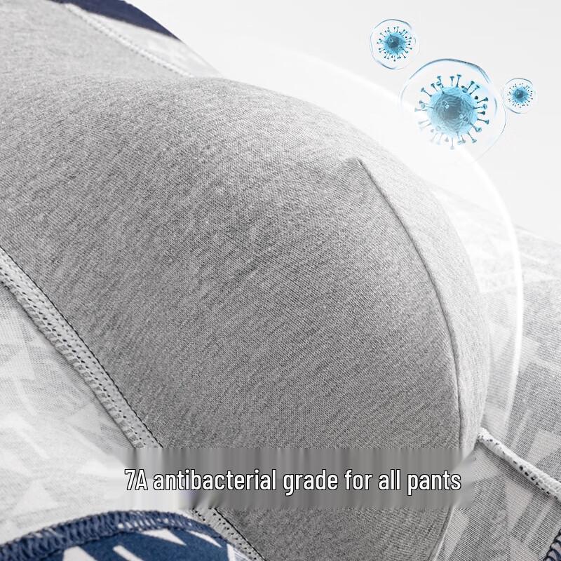 Jianjiang Men's Cotton Boxer Briefs 3-Pack