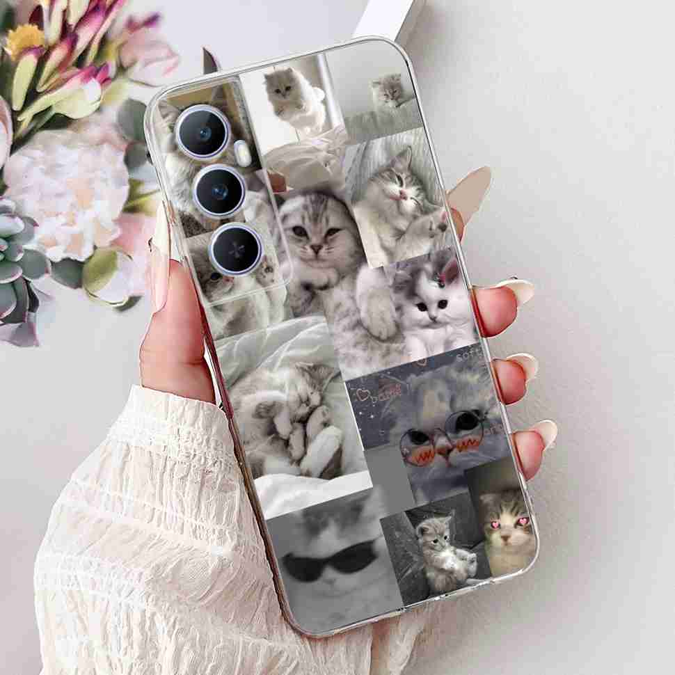For Realme C65 Case Cute Cartoon Butterfly Cover Soft Silicone Phone Case Fundas For Realme C 65 C65 RealmeC65 4G Bumper