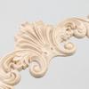 Wealrit 5 PCS Wood Carved Appliques Unpainted Wooden Decorative Onlays Furniture Corner/Center Decals for Door Wall Ceiling Cabinet Dresser(3.9" x