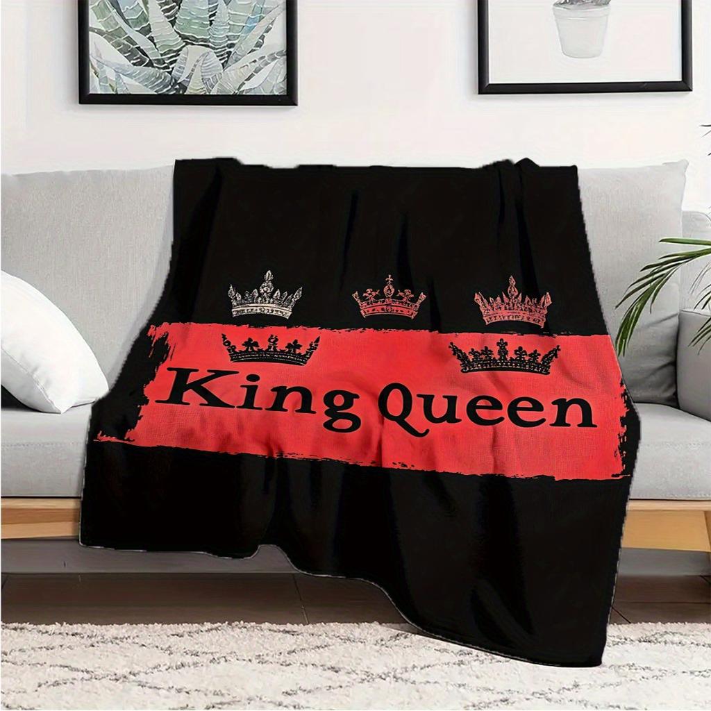 Black and red combination color digital-printed polyester velvet flannel cover blanket Fleece soft sofa cover blankets for beds