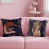 Stylish Eedvard Munchied Cushion Cover Comfortable Reversible Pillow Cover Ideal for Car Sofa Bedroom  Beyond