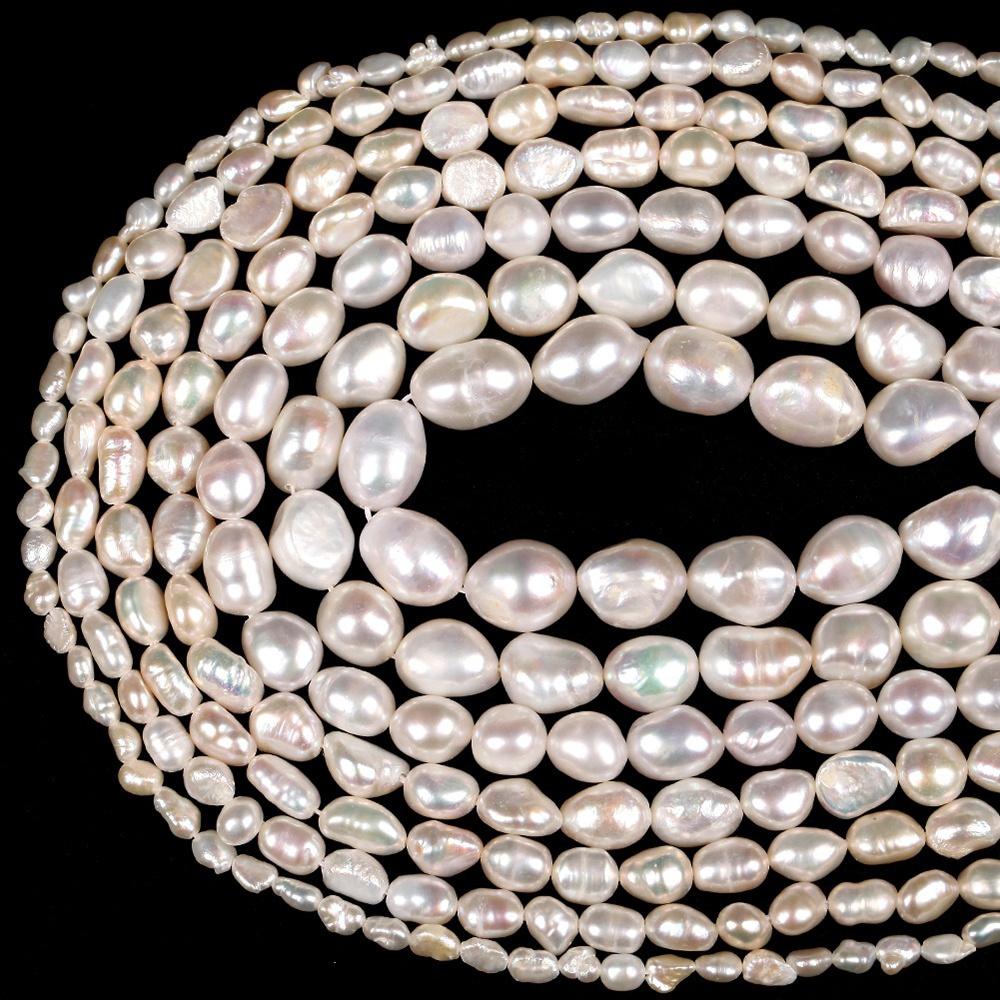 Natural Freshwater Cultured Pearl Beads Irregular Shape Loose Gemstone Jewelry Making Supplies for Necklaces Bracelets