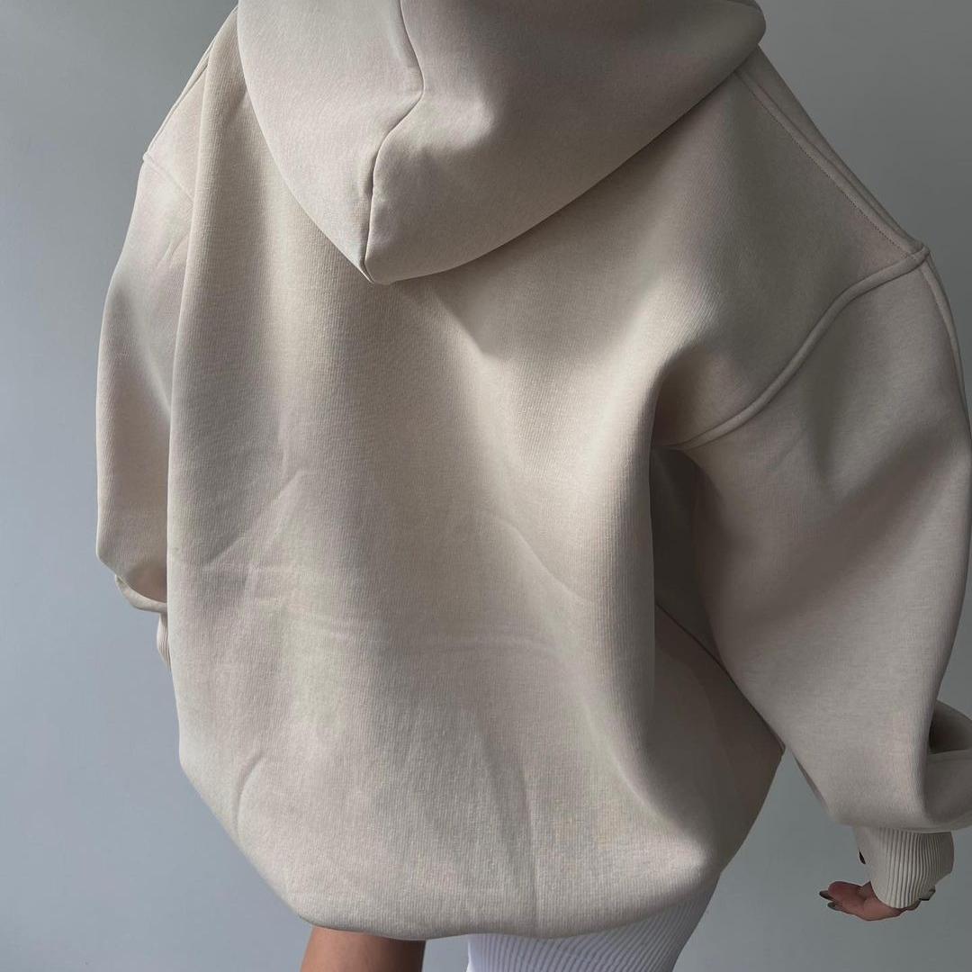 BITCED Флисовая универсальная толстовка с капюшоном и принтом — фото 5