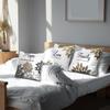 4*45cm Throw Pillow Cover Set Of 4 Pieces. Geometric Art Single-sided Print. Hidden Zipper Design. Suitable For Sofa, Bedroom And Home Decoration.