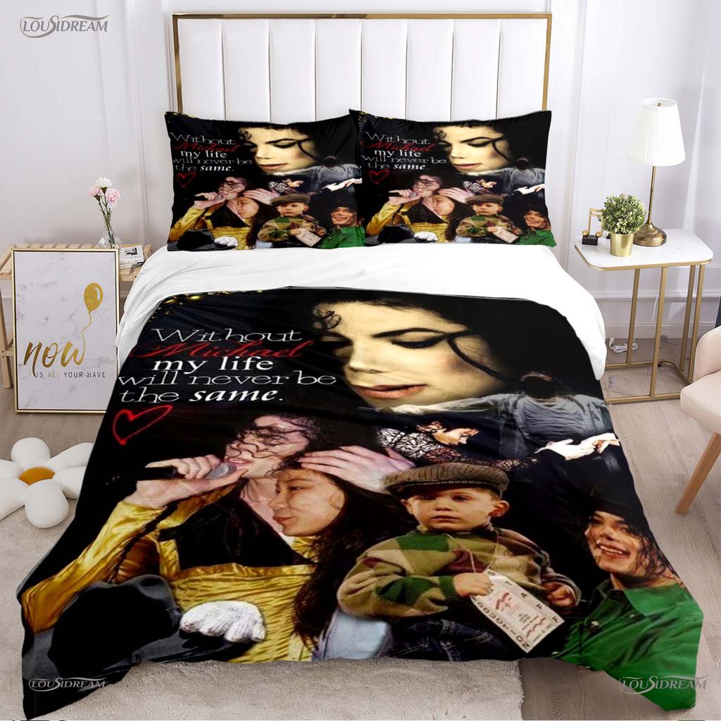 Comforter Casal Michael J-Jackson All Season Comforter Bedding Set Soft And S Single/Double/Queen/King