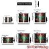 2D Flat Printing 2pcs Curtain Enchanted Forest Path Sunlight Digital Printed Polyester Drapes Festive Wall Decor Use for Photo