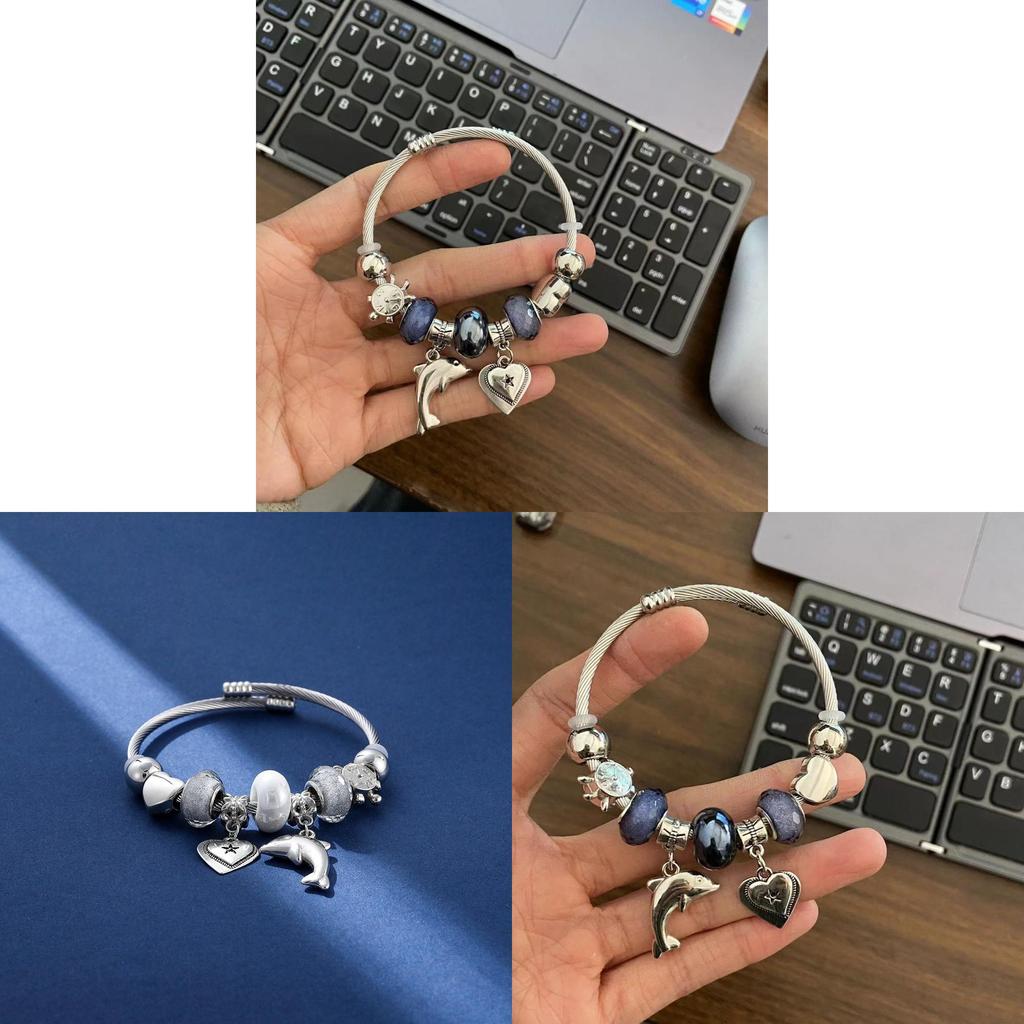 Animal Theme Stainless Steel Hand Chain With Electroplated Coating For Summer Casual Wear