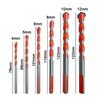 6pcs Orange Hard Alloy Overlord Diamond 4/5/6/8/10/12mm Ceramic Tile Perforated Wall Drilling Tool Drill Bit Set