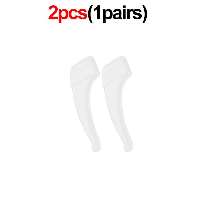 40Pcs Silicone Anti-slip Ear Hooks for Glasses Black Transparent Elastic Eye Glasses Retainer Holders Eyewear Accessories