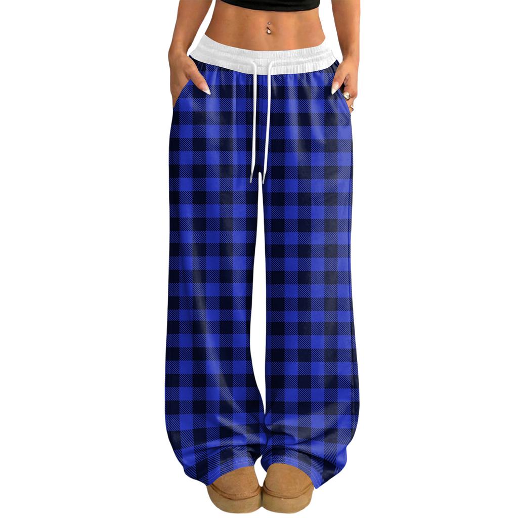 Damen Lässige und Modische Elastische Taille Weite Hose