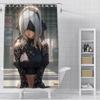 Shower Curtain Waterproof Polyester Fabric Paint Colorful Curtains Adventure game Nier Automatas Home Bathroom Decor With Hook