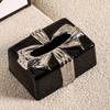 Bow Tie Ceramic Tissue Box Cover Modern Home Decor Hotel Dining Table Tissue Paper Boxes Living Room Decoration Accessories