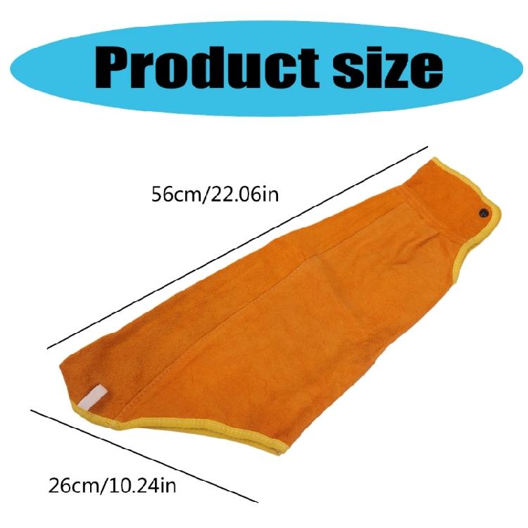 Welder Arm for Protection Leather Sleeves Flame-resistant for Wood Stove Campfir