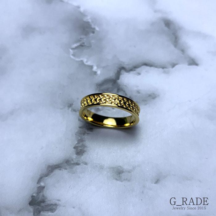 G_Rade Pattern Logo Layered Ring Plating Ver No.1 (B Type)