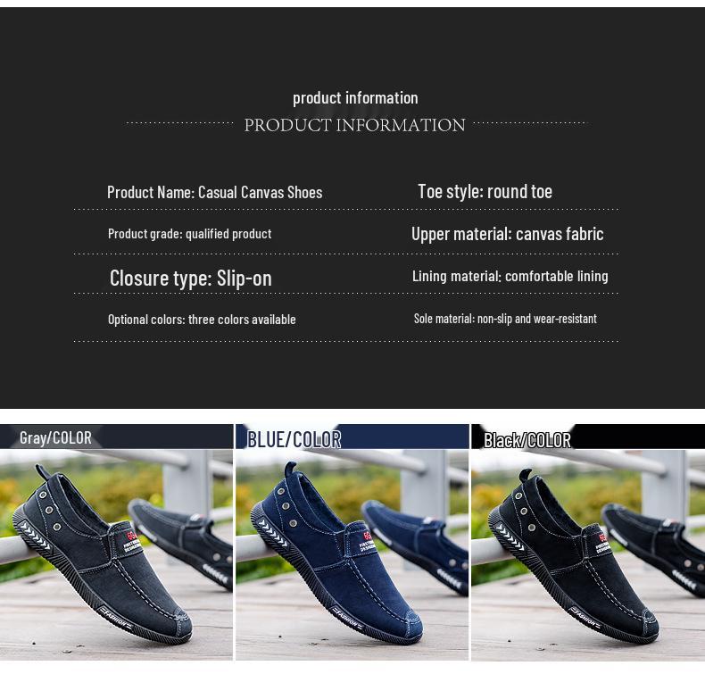 Breathable Summer Canvas Shoes for Men - Soft Sole, Old Beijing Style, Ideal for Middle-Aged and Elderly