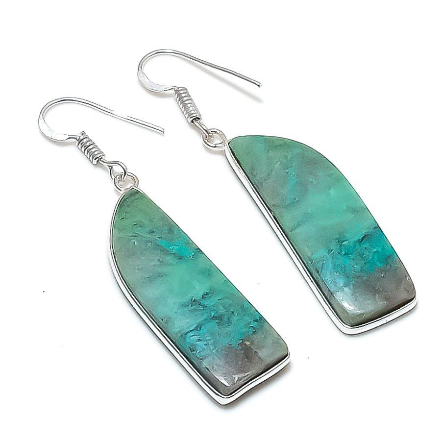 

Natural Quantum Quatrro Gemstone 925 Sterling Silver Jewelry Earring 2.09 AEE-10692