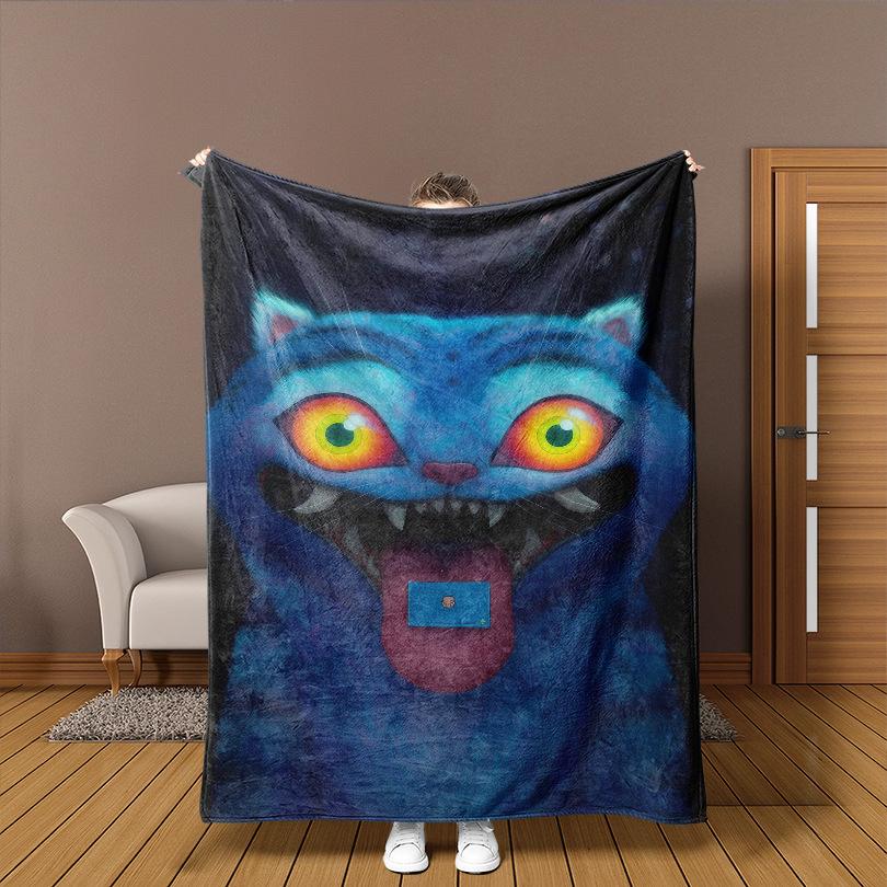 K-P Men'S Picture Girl Group Witch Hunter Group Peripheral Printing Blanket Flannel Comfortable Soft Blanket, Welfare Blanket, Gift Blanket