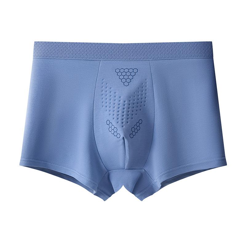 Men's Autumn and Winter Cordyceps Care Pure Cotton 10A Antibacterial Breathable Briefs