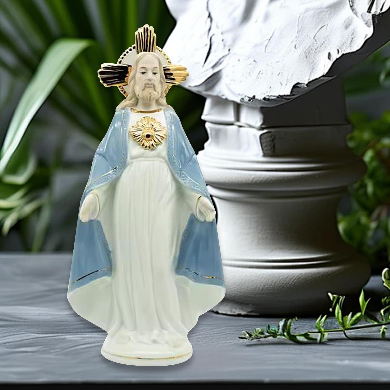 

Иисус Святая Статуя Скульптура Коллекция Рождественское Украшение Настольное Украшение для Гостиной Стола