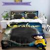 3pcs Duvet Cover Set (1*Duvet Cover + 2*Pillowcase, Without Core), Coraline Print Bedding Set, Bedroom Decor, All‑Season, Birthday Gift