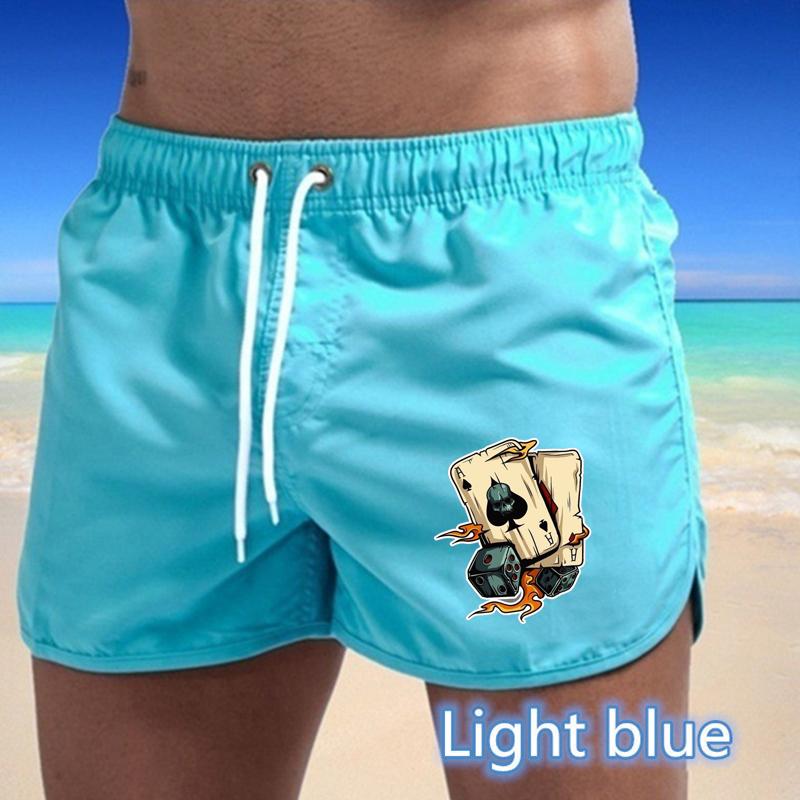 BBK-55 2025 Summer Men's Quick-Drying Swim Trunks Sports Pants Swimwear Beach Shorts Jogging Shorts