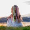 36 Color Braided Hair Extensions with Clips, Rainbow Braided Kids Hair Extensions Hair Accessories for Kids Halloween Cosplay Party
