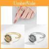 Modern Copper Flower Design Rotating Ring With Gold Plating For Fashion Accessories