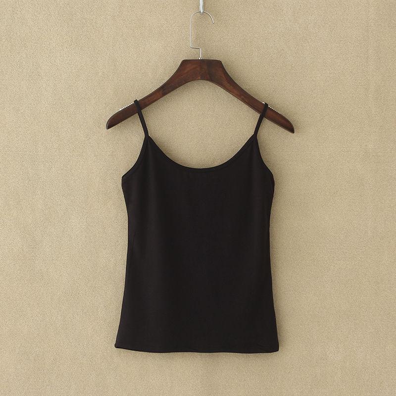 Women's Solid Color Slim Fit Camisole - Anti-Exposure Base Layer (1-2 Pieces) for Inner or Outer Wear