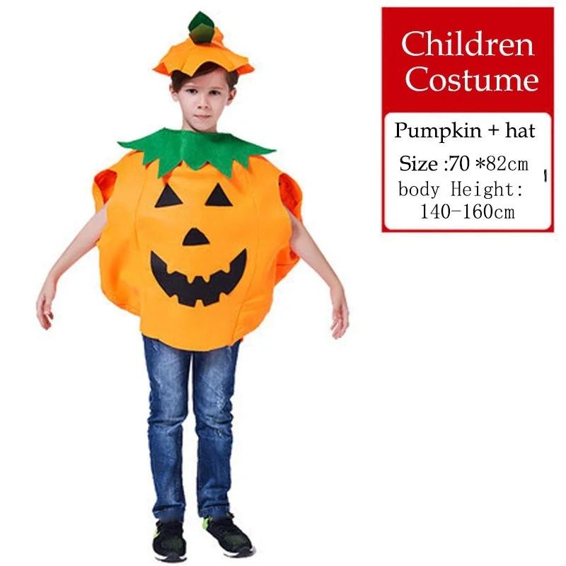 Halloween Costumes Gift For Adult And Kid Pumpkin Grament Costume Clothing Bag With Hat Set Hallowmas Party Supply Christmas