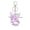 Anime Cartoon Umbreon Eevee Espeon Acrylic Keychain Key Chain Ring Backpack Charm Accessories Homemade Pendant Gift for Friends