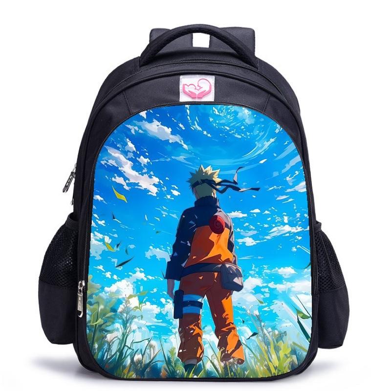Zaino Scolastico Naruto Stampa Fiabesca, Zaino con Protezione per la Schiena per Ragazzi, Zaino Scolastico Animazione per Studenti della Scuola Elementare