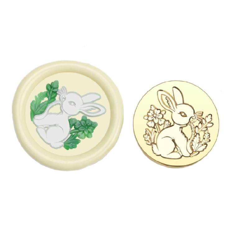 Brass Head Seal Stamp Animal Series Sealing Waxed Stamp for Card Letter Invitations Decoration Rabbits Wax Seal Stamp