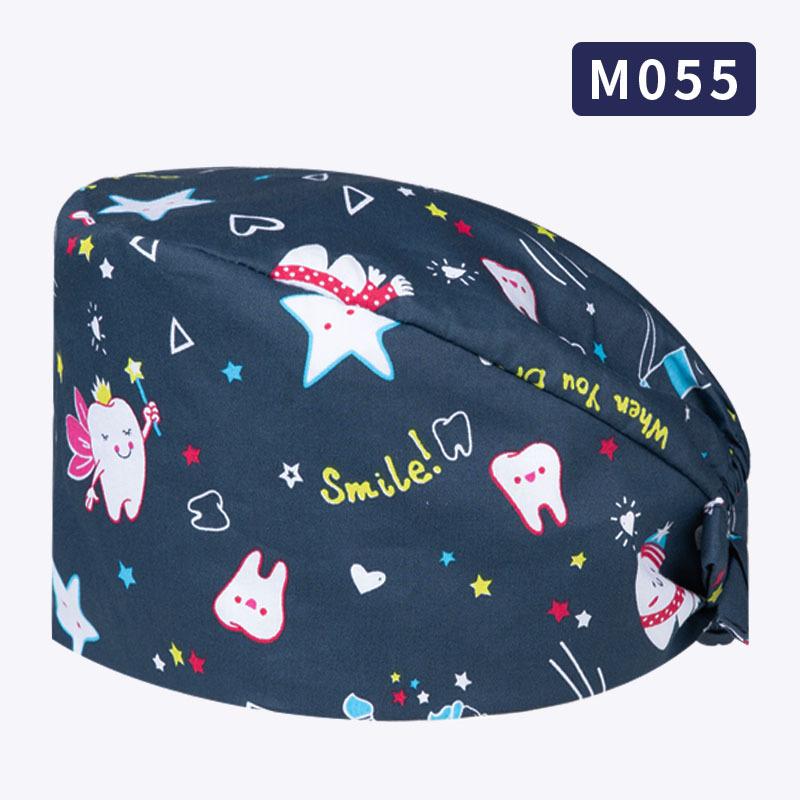 Unisex All-Cotton Printed Surgical Cap for Medical and Food Services
