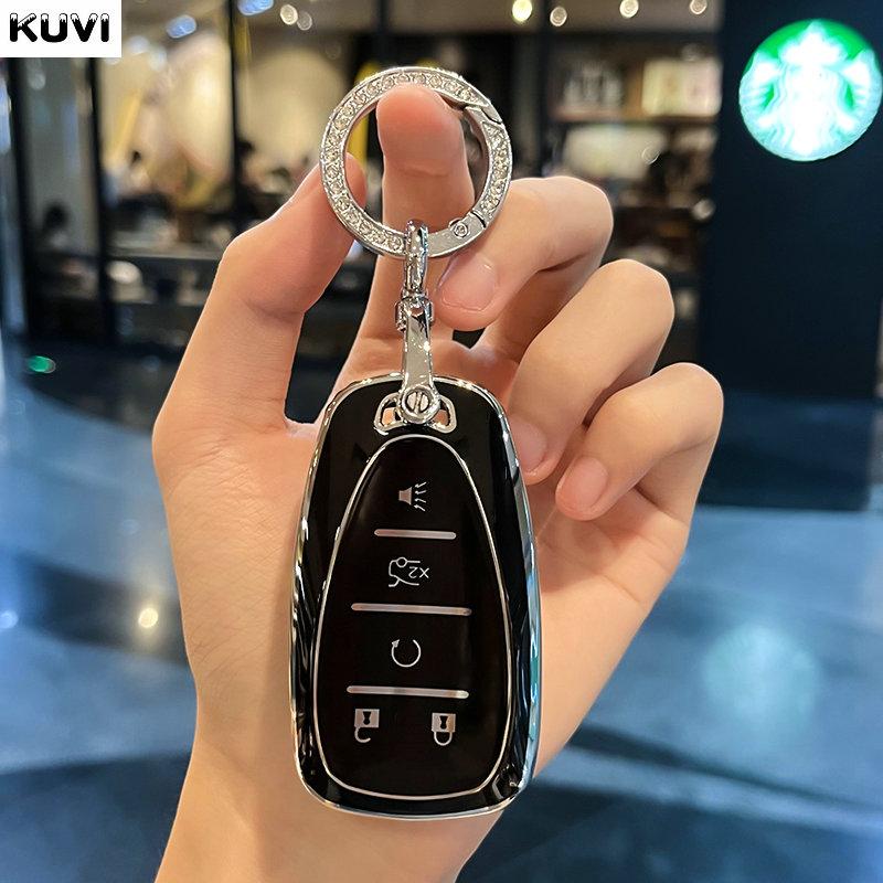 TPU Car Key Case Cover Keychain For Chevrolet Volt Bolt Trax Malibu Blazer Traverse Onix Equino Orlando Cruze Spark Sonic Camaro