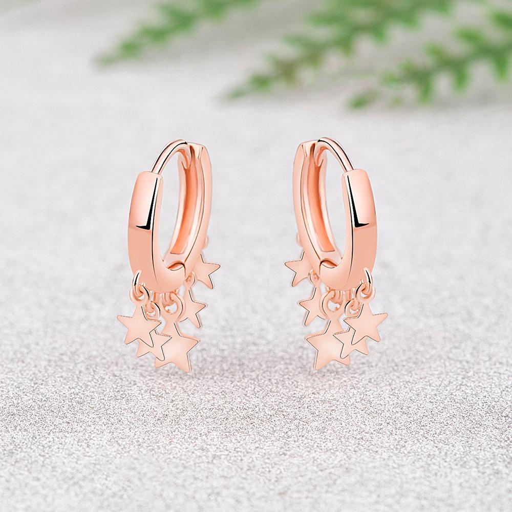 Jingdong Star-Shaped Earrings: Women's Celebrity Five-Pointed Star Ear Clips & Hoop Earrings.