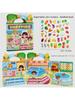 Reusable Sticker Books for Kids, 6 Sets Travel Removable Toddler Sticker Books for 3 4 5 Year Old Girls Boys Birthday Gifts Educ