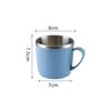 Cup Double-layer Shatterproof Anti Scalding Vacuum Flask Coffee Tea Mugs Heat Insulation For Milk Tea Stainless Steel 7x7.5x8cm