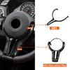 M Power Steering Wheel Covers Car Carbon Fiber M Sport Steering Wheel Trim for BMW M2 F87 M3 F80 M4 F82 M5 F10 M6 F06