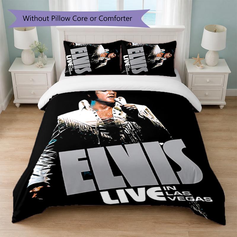 Elvis Presley Print 3Pcs Duvet Cover