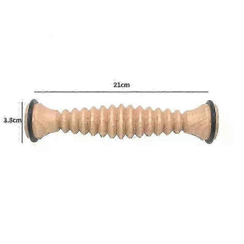 Fußmassagerolle aus Holz zur Linderung von Plantarfasziitis, Tiefengewebemassage-Tool, Stressabbau, Fußmassagerolle, Stressabbau