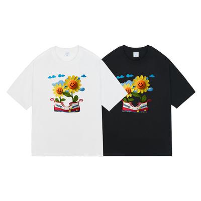 Herren-T-Shirts im neuen Sommer-Cartoon-Stil mit kurzen Ärmeln für Männer und Frauen, lockeres Paar-Outfit