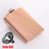 Colorful 8oz Stainless Steel Hip Flask With Free Funnel Whiskey Wine Bottle Retro Alcohol Pocket Flagon Portable Drinkware New