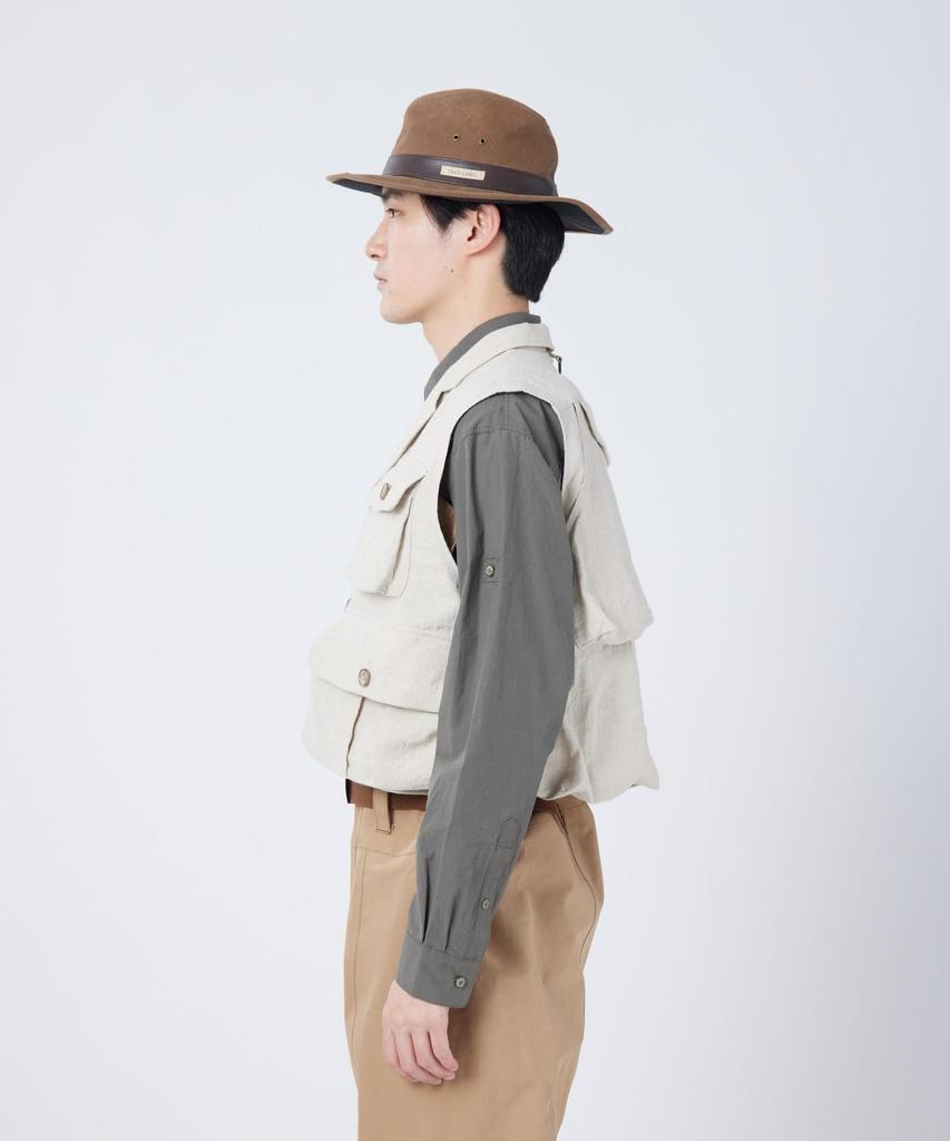 Snow Peak Maßgeschneiderte Angelweste Oberbekleidungsweste XL BEIGE SPTL-JK-26SU901 Mittelschicht Herren Damen